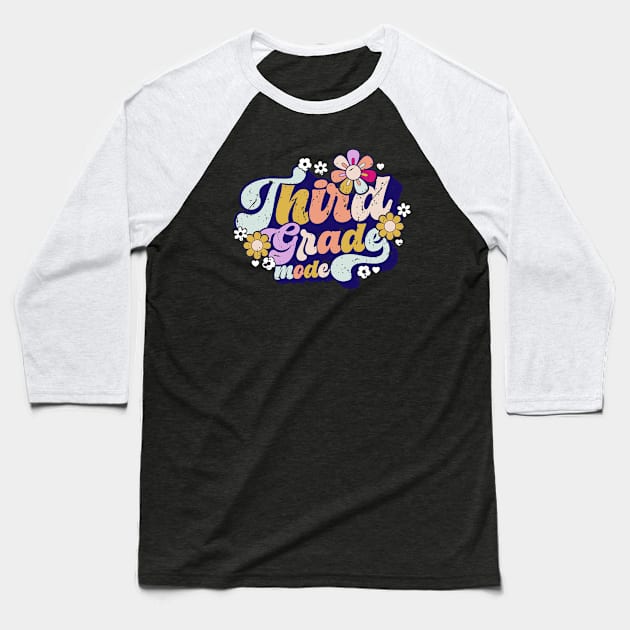 Third Grade mode Baseball T-Shirt by Zedeldesign